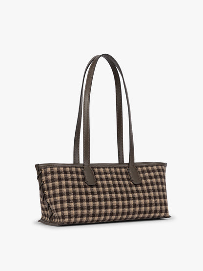 Colette Shoulder Tote in Brushed Flannel