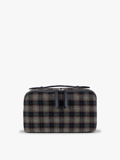 Colette Lay-Flat Toiletry Bag in Brushed Flannel