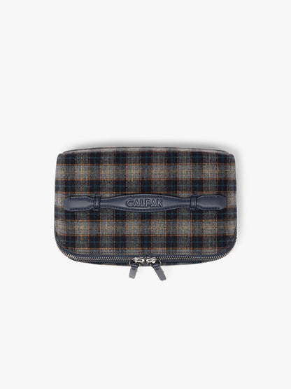 Colette Lay-Flat Toiletry Bag in Brushed Flannel