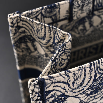 Dior Book Tote Bag – Blue Toile de Jouy Embroidery
