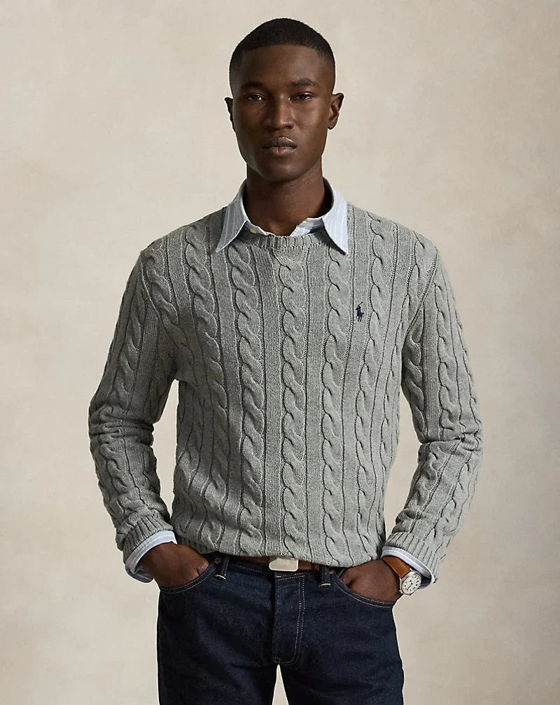 Polo Ralph Lauren — Cable-Knit Cotton Sweater